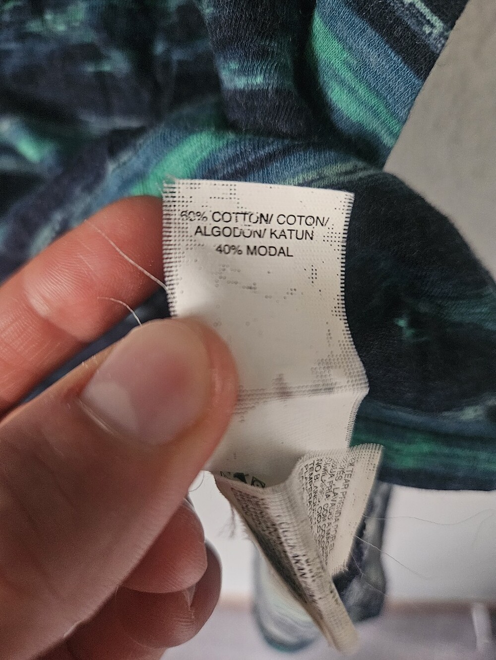 Lucky Brand Navy and Teal Striped Tie-Front Tank - Picture 4 of 7